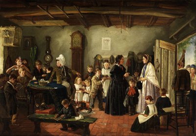 The Visit to the Schoolroom by Charles Hunt